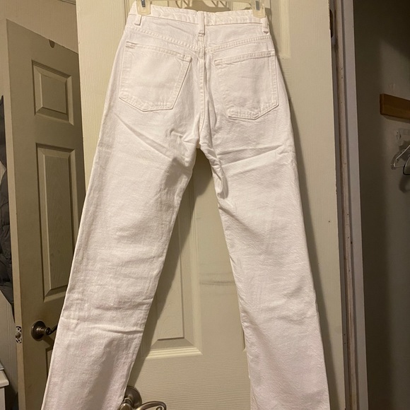 Zara Straight Leg High Rise Jeans - Picture 6 of 9